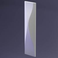 Полиуретановые формы для изготовления гипсовых 3D панелей «Водопад», 600*150 мм