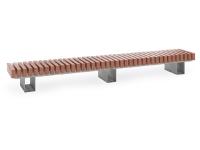 Скамейка «Реверс-M» металлическая, габариты (см) - 402,2*60*45, вес - 208 кг
