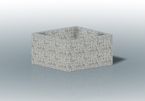 Вазон «Кварента14» бетонный, габариты(см) - 75*75*40, вес - 237 кг