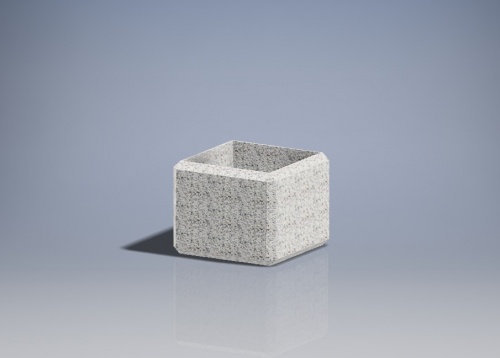 Вазон «Балено 19» бетонный, габариты(см) - 75*75*60, вес - 276,4 кг