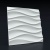 Полиуретановые формы для изготовления гипсовых 3D панелей «Волна симметричная», 500*500 мм