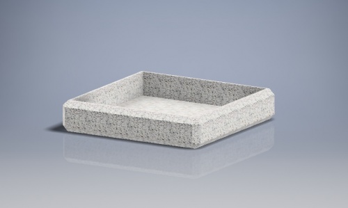 Вазон «Балено 12» бетонный, габариты(см) - 150*150*30, вес - 626,2 кг