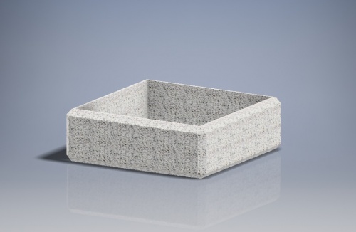 Вазон «Балено 14» бетонный, габариты(см) - 150*150*50, вес - 842 кг