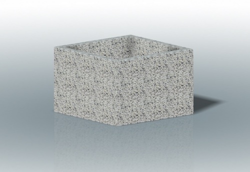Вазон «Кварента15» бетонный, габариты(см) - 75*75*50, вес - 283 кг