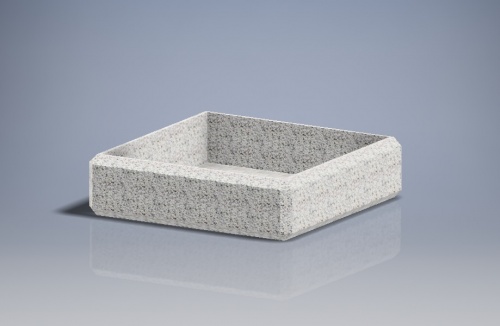 Вазон «Балено 13» бетонный, габариты(см) - 150*150*40, вес - 734 кг