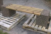 Скамейка «Евро 5» бетонная габариты (см) - 200*50*46 вес - 350 кг