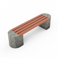 Скамейка «Стела» бетонная, ДШВ - 195*45*46, вес - 330 кг