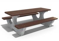 Скамейка со столом «Фэст», габариты(см)-190*148*72, вес-290 кг