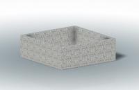 Вазон «Кварента11» бетонный, габариты(см) - 150*150*50, вес - 946 кг