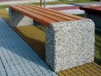 Скамейка «Евро 1» бетонная,  габариты(см) - 170*45*45 , вес -  150 кг