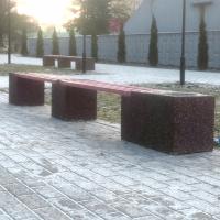 Скамейка «Евро2 Лайн» бетонная,  габариты(см) - 390*40*45 , вес - 375 кг