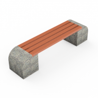 Скамейка «Морис» бетонная, ДШВ - 200*45*46, вес - 360 кг