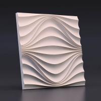 Полиуретановые формы для изготовления гипсовых 3D панелей «Круговая волна», 500*500 мм