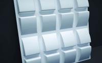 Полиуретановые формы для изготовления гипсовых 3D панелей «Склон», 600*600 мм