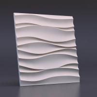 Полиуретановые формы для изготовления гипсовых 3D панелей «Волны атлантики», 500*500 мм