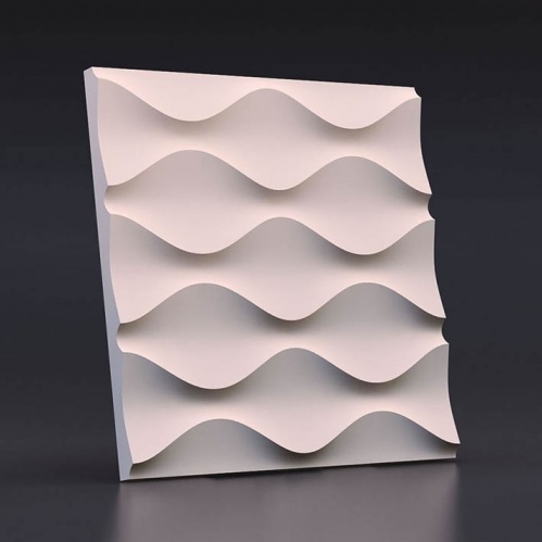 Пластиковые формы для 3D панелей «Песочная волна», 500*500 мм