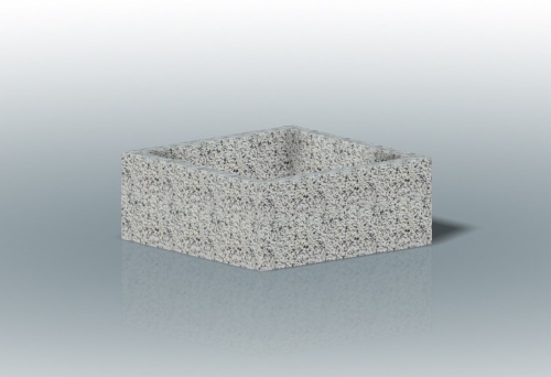 Вазон «Кварента13» бетонный, габариты(см) - 75*75*30, вес - 191 кг