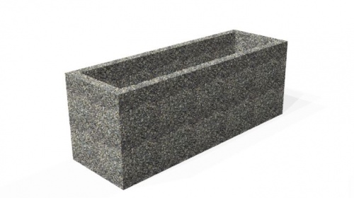Вазон "Макрос" бетонный, габариты(см) - 120*40*45, вес - 202 кг