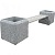 Скамейка «Барбара» бетонная, габариты(см) - 270*60*60 , вес - 480 кг