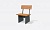 Скамейка «Кресло Танго со спинкой» металлическая, габариты (см) - 60*54,5*88