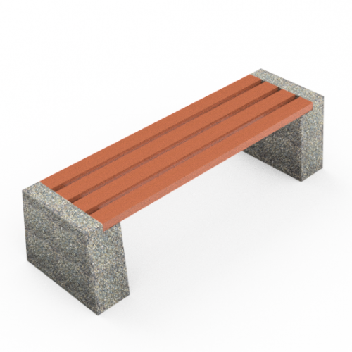 Скамейка «Коста» бетонная, ДШВ - 170*55*46, вес - 220 кг