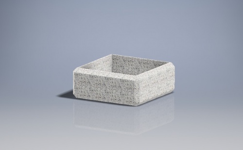 Вазон «Балено 5» бетонный, габариты(см) - 100*100*40, вес - 347 кг