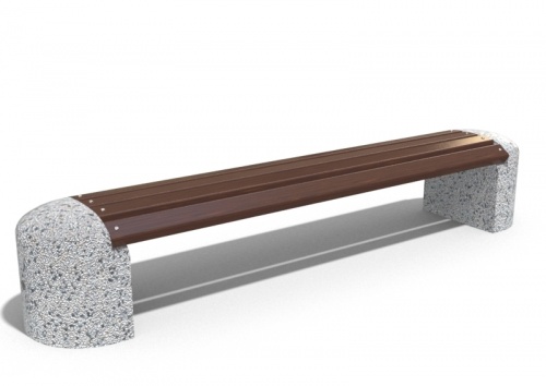Скамейка бетонная «Стела», габариты(см)-234*45*42, вес-170 кг