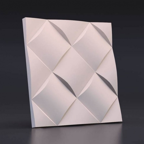 Полиуретановые формы для изготовления гипсовых 3D панелей «Ротанг», 500*500 мм