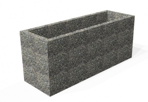 Вазон "Макрос" бетонный, габариты(см) - 120*40*50, вес - 220 кг